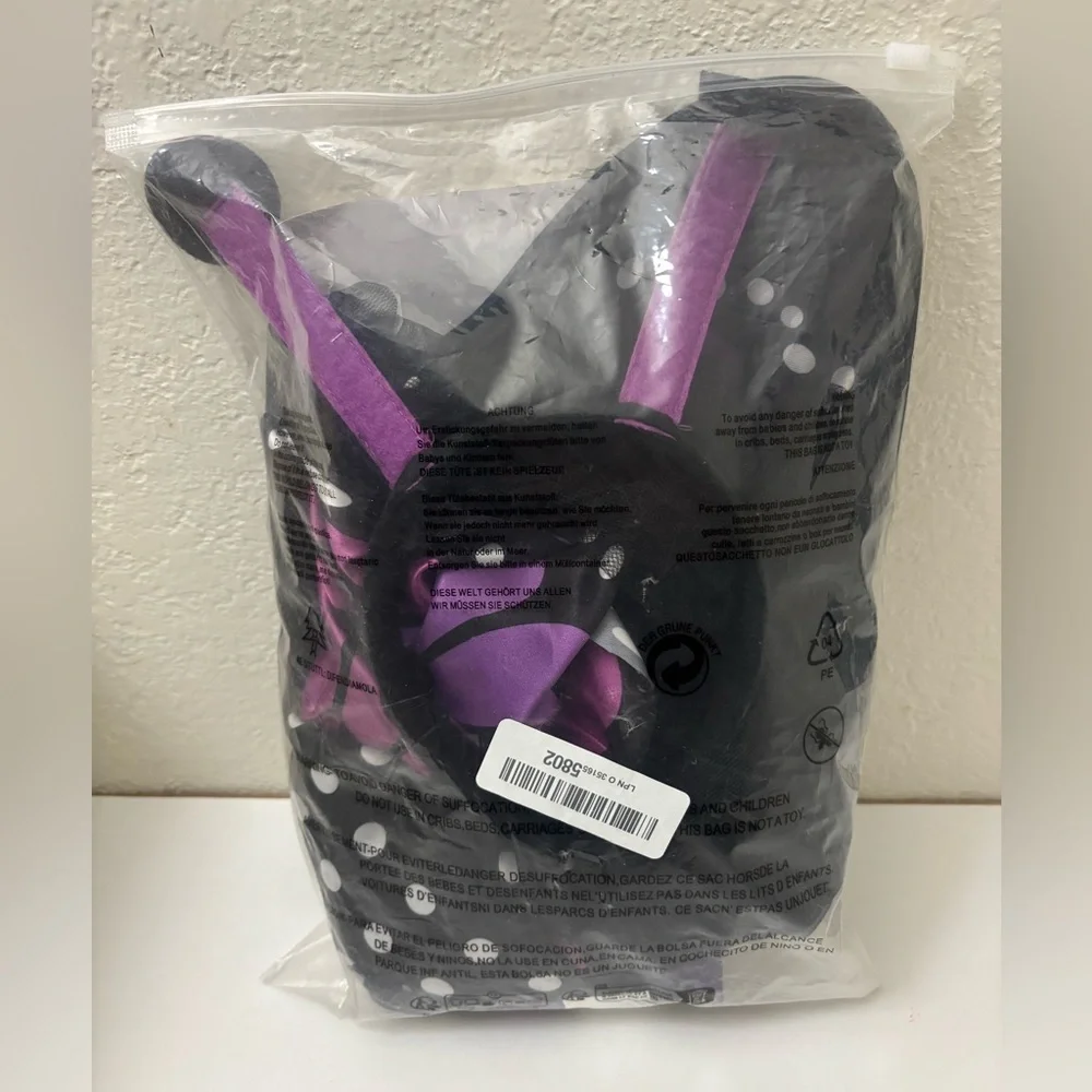 Beautees Purple Butterfly Costume with Polka Dots